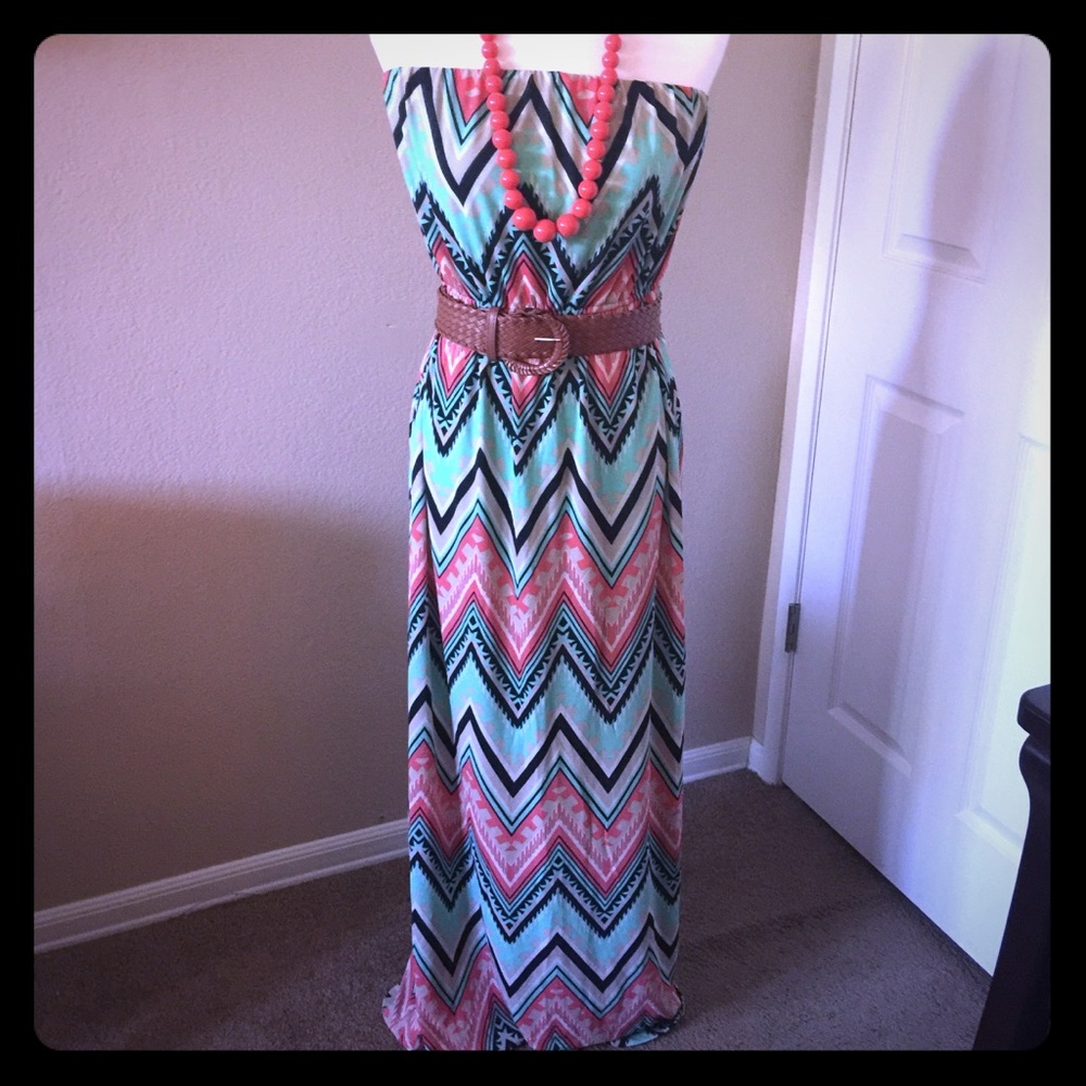 J for Justify~ Maxi Tube Top Dress
